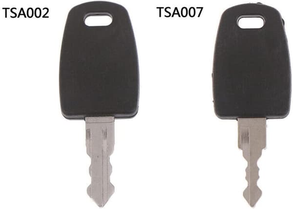 2 stk. TSA002 TSA007 Multifunktionsnøgle til bagage, kuffert, TSA-told, låsenøgle