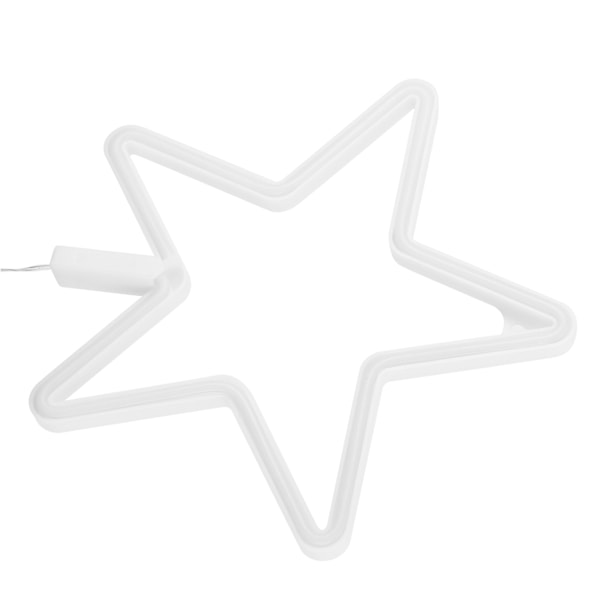Stjerneformet LED-lys Neon-skilt Neonlys for bursdagsfest Stue USB/Batteridrevet Rosa