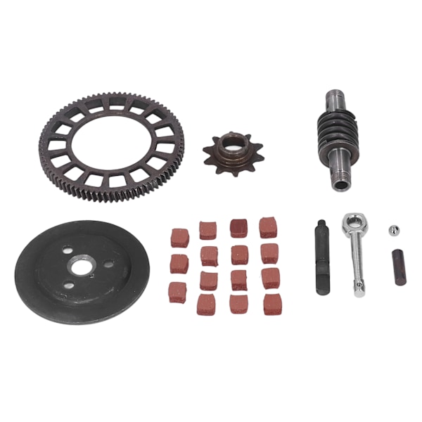 Koblingsaksel Tannhjulsett Metallegering Drivkjede Aksel Spak Stang Kuleglidegirsett for 66cc 80cc motorsykkel