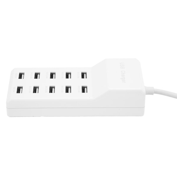 USB laddningsstation 10-portars power laddare för flera enheter EU-kontakt 100‑240V++