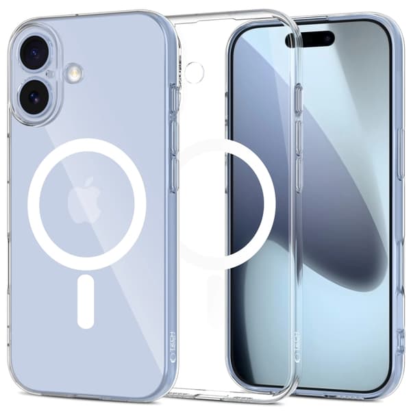 【BEMS】Tech-Protect Mobilskal Kompatibel med iPhone 17 Magsafe Flexair - Klar Transparent 50