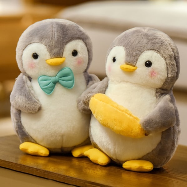 Japanska dockprydnader simulerade liten pingvin plyschleksak födelsedagspresent A