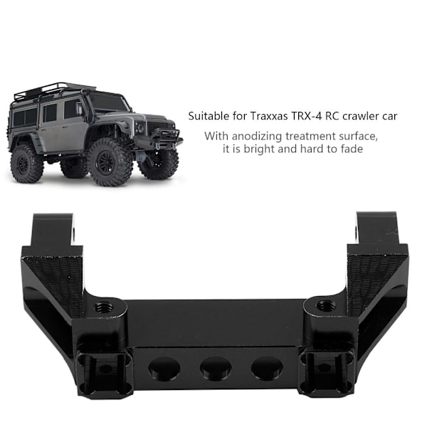 Alumiiniseos Takaiskunvaimentimen Kiinnitys Traxxas TRX-4 RC-kiipeilyautolle (Musta)