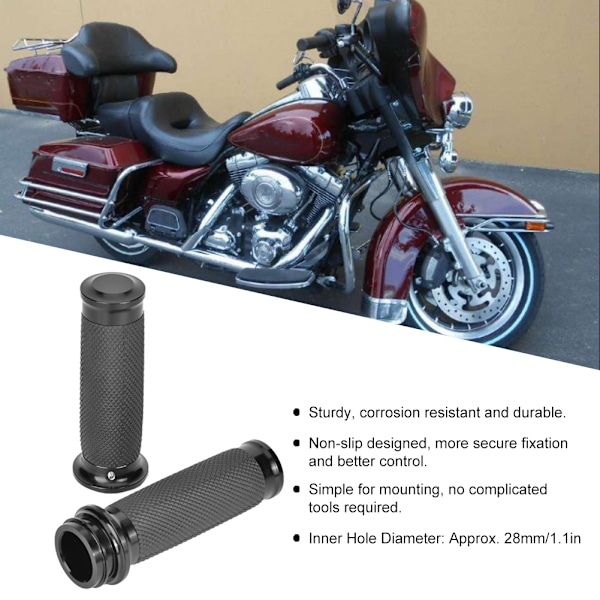 Elektronisk gasshåndtak Håndtakshylse Antiskli-tilbehør Passer for Tri Glide