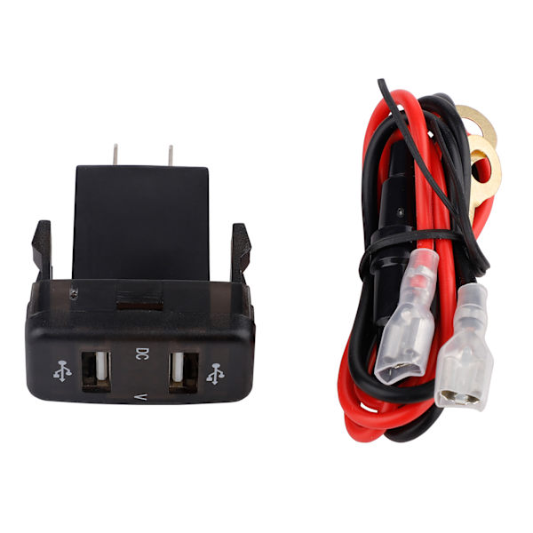 4,2A Biloplader Effektiv opladning Adapter med dobbelte USB-porte med 0,6 m linjeskift til Toyota-modeller Grøn