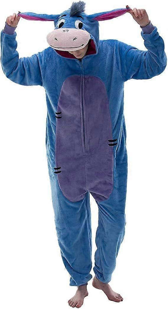 2025 Nyeste komfortable pyjamas i flannel til voksne, mænd og kvinder Blue Mcodeheight158 167cm