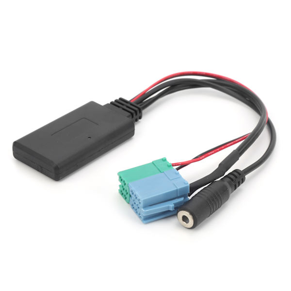 59,1 tommer Bluetooth 5.0 AUX-kabel lydadapter med mikrofon, passer for stereo 8-pinners og 6-pinners porter