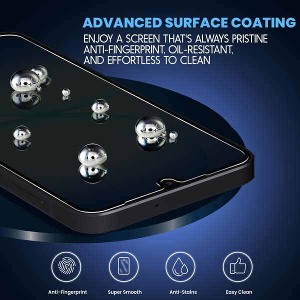 2-Pack Compatible with Samsung A17 Privacy Screen Protector - Tempered Glass 9H - Super Quality 3D