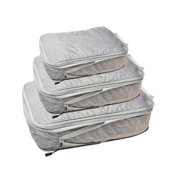 Komprimerbare pakkekuber Sammenleggbare vanntette kofferter Matte Gray-