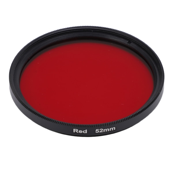 Gängat kameralinsfilter Helröd färgfilter Optiskt glas för Nikon kameralins52mm /