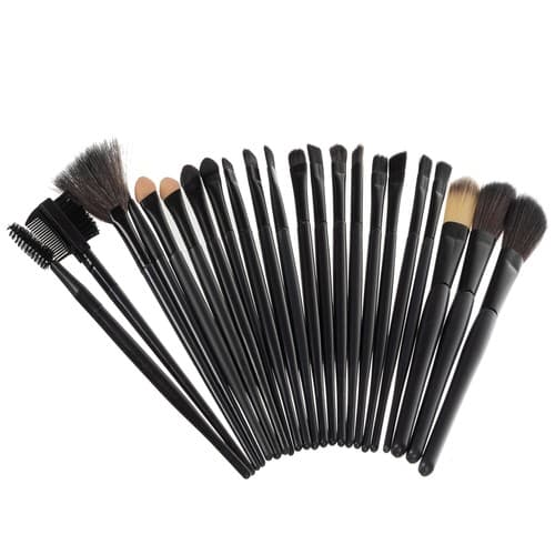 Professionelle makeupbørster | Makeupbørstesæt med 24 dele sorte [BEMS] black