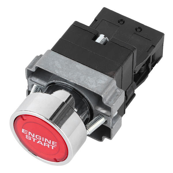 Tændingsswitch Motorstarter 12V 10A LED Bil Modificeringsknap OneKey Start Push
