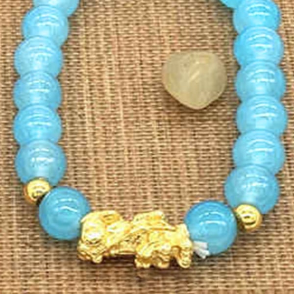 TIMH helmillä koristeltu rannekoru Easy Match hieno työstö Tyylikäs koru rannekoru meditaatiolahjaksi sininen