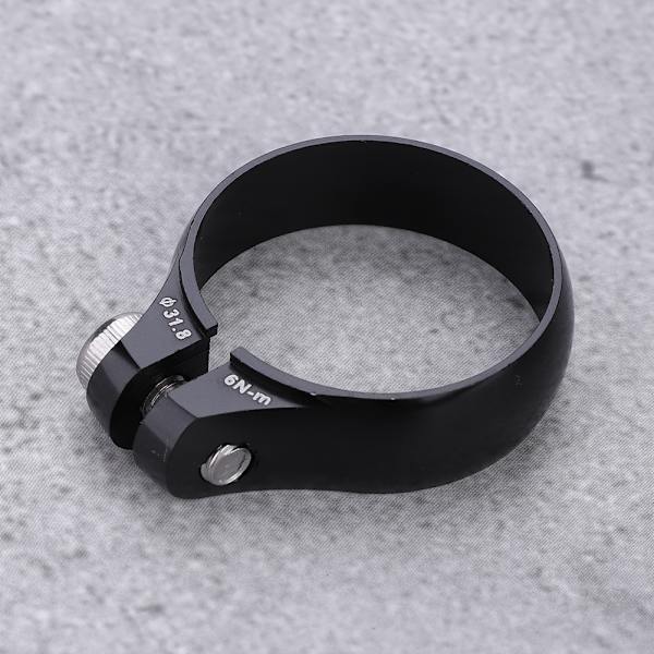 Cykel Sadelstolpsklämma 31,8 mm för 27,2 Sadelstolpe Superlätt (Svart)