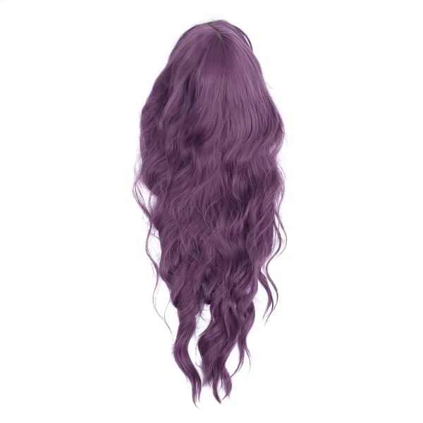 TIMH Purple Lady Wig Justerbar Fashionabla damfrisyr Långt vågigt Cosplay falskt hår 66 cm