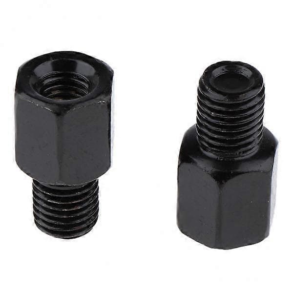 2 motorcykel bakspejl sidespejl RH 8 10mm adapter sort