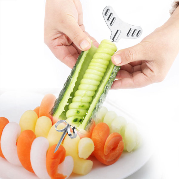 Spiralizer i Rostfritt Stål - Set med 2