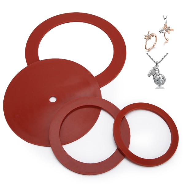 4st Gjutmaskin Packning Gummipackning Smyckenstillverkningsverktyg Tillbehör-+