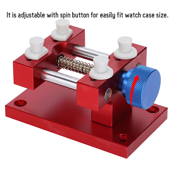 Säädettävä metallikellokotelonpidike, kellonhihnan irrotustyökalu, liikekorjausväline, punainen
