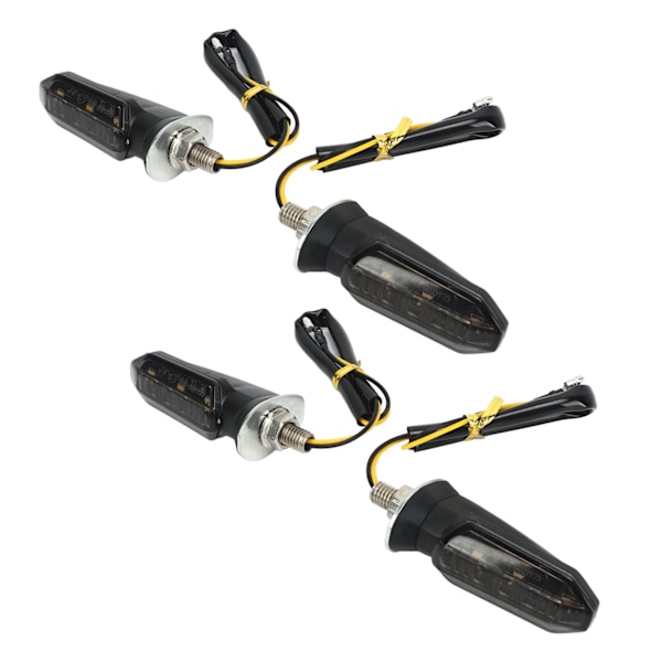 4st Motorcykel LED Blinkers Mini Fram Bak Indikator Vattentät Universal för Beach Scooter 12V