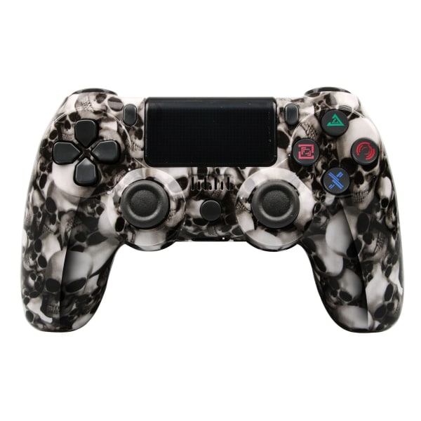 BE-PS4 trådløs Bluetooth-kontroller 4. generasjonskontroller med Light Bar Skull