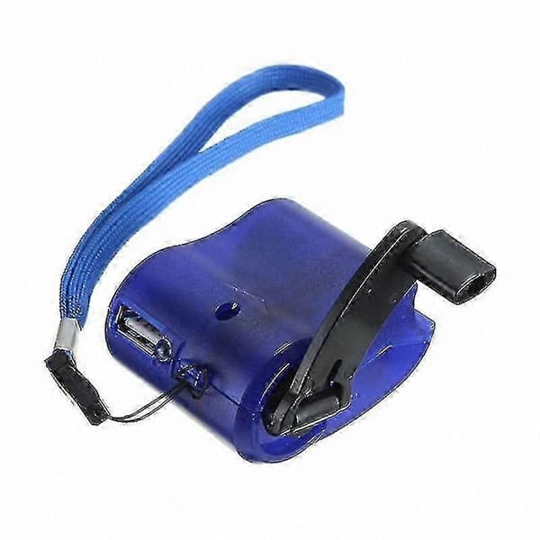 Bærbar håndsvinggenerator Kompatibel med camping og beredskab Blue