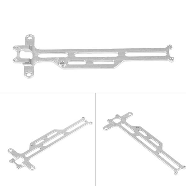 CNC-fräst radiobricka i aluminiumlegering för FS Monster Truck 1/18 skala RC-bil (Silver)