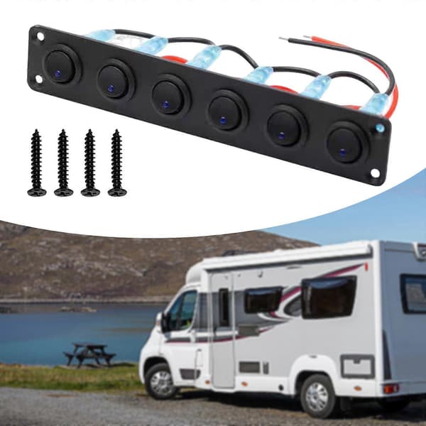 Vippebryterpanel Vippebryterknapp Bryterpanel med 4 skruer F