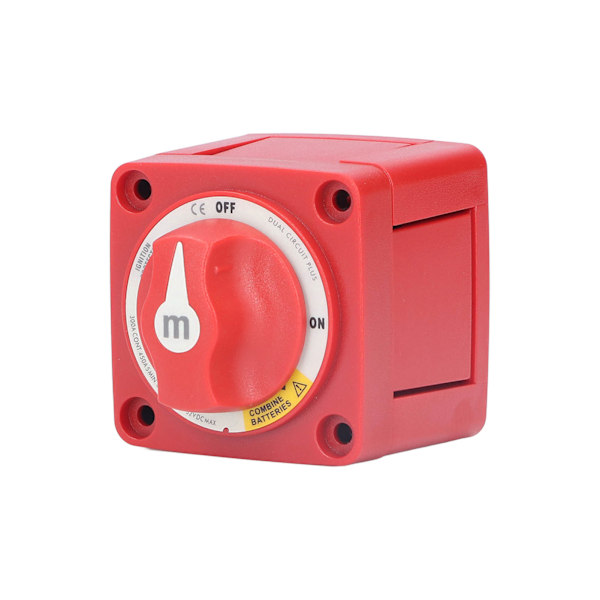 Batterikontakt Til Fra 300A 12V/24V Dual Circuit 4 terminaler Tændingsbeskyttet til yachter autocampere
