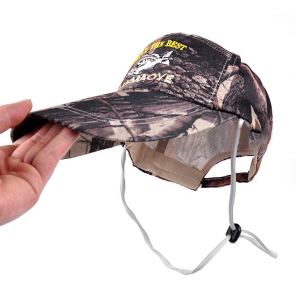 Bærbar Solhat Justerbar Broderet Camouflage Baseballkasket