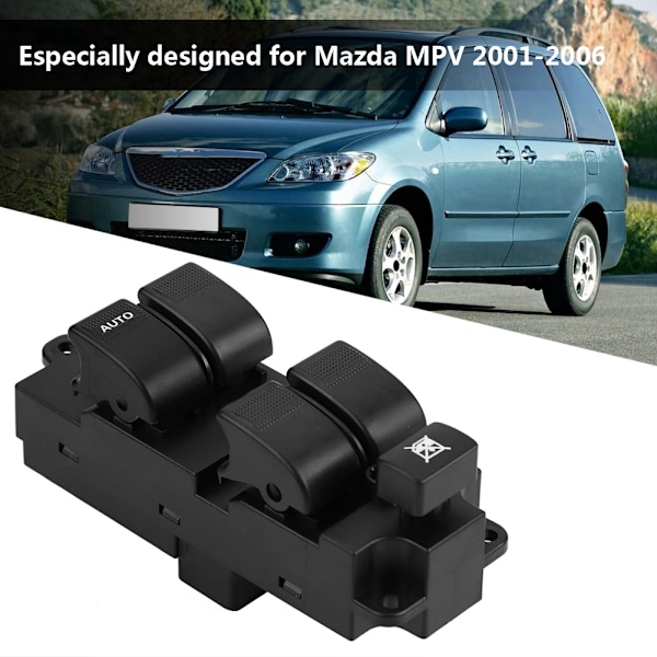 LC62-66-350A Elektrisk Vindusbryter Hovedkontroll for Mazda MPV 2001-2006