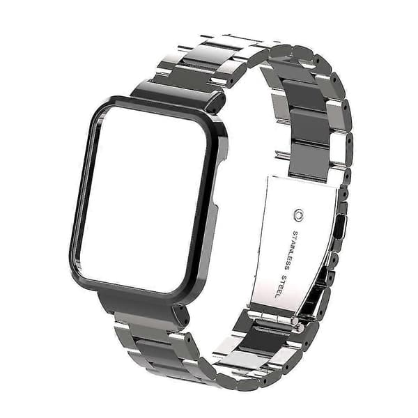Metalrem til Xiaomi Mi Watch Lite / Redmi Watch Silver Black