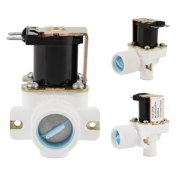 FCD270A Vatteninloppsventil för tvättmaskin, Elektromagnetisk Ventil, AC 220V/240V BSPP 3/4”