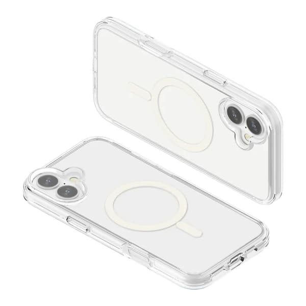 【BEMS】BOOM Mobile Case Compatible with iPhone 17 Magsafe PC + TPU - Transparent Transparent 58