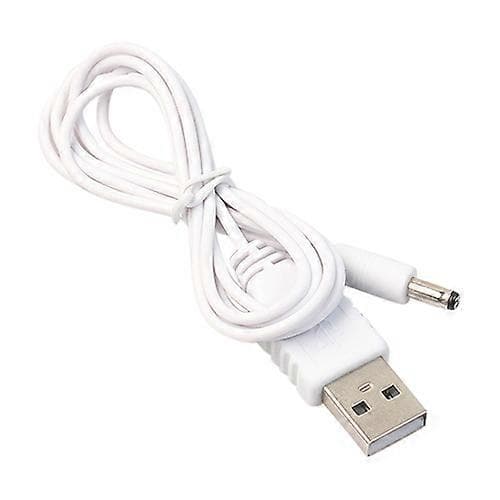 1m DC 3.5mm x 1.35mm hunn til USB Type A hann strømkabel White