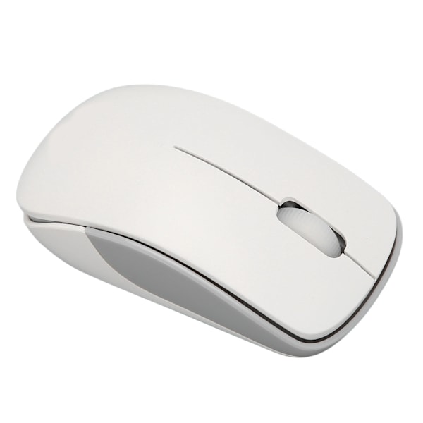 Trådlös 2,4 GHz Mini Mus Tyst Ergonomisk Bekväm Handkänsla Bärbar Mus för Arbetshem Vit