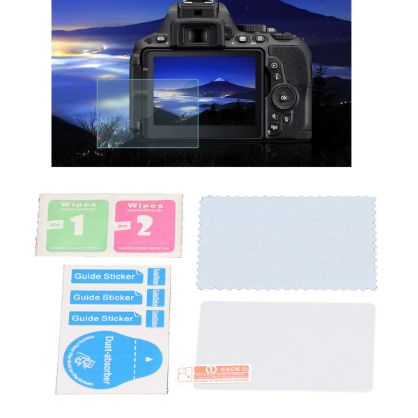 Kamera Skærmbeskytter 9H Forhindrer Fingeraftryk Tynd 2.5D Arc Edge Display Skærmhærdet film til 5D Mark III /