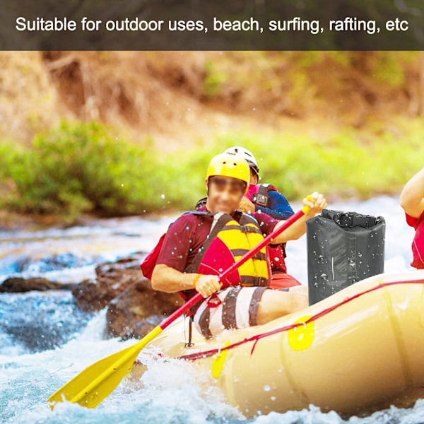 Bærbar vanntett pose for utendørsaktiviteter som camping, rafting og fotturer (8L)