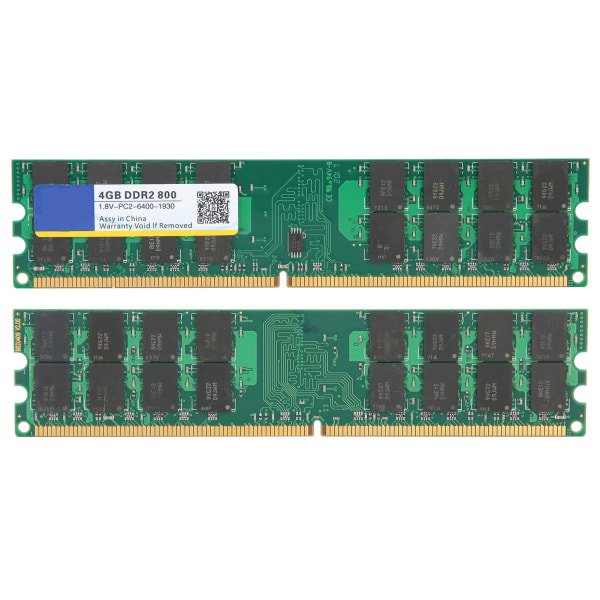 TIMH Xiede Stationär dator Memory Bar Module DDR2 4GB 800Mhz PC2‑6400 1,8V för AMD 2nd Gen Storage