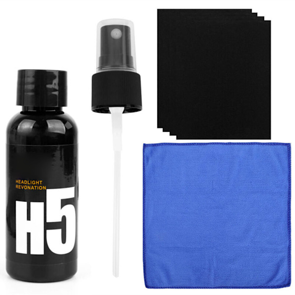 50ml Bilstrålkastare Underhåll Rengöring Omgummering Agent Spray Polish Reparationsvätska