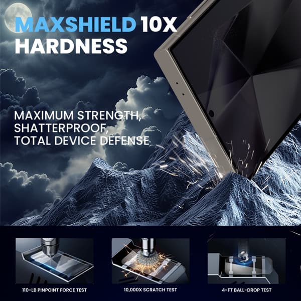 【BEMS】2-Pack Compatible with Samsung S24 Ultra Privacy Screen Protector - Tempered Glass 9H - Super Quality 3D