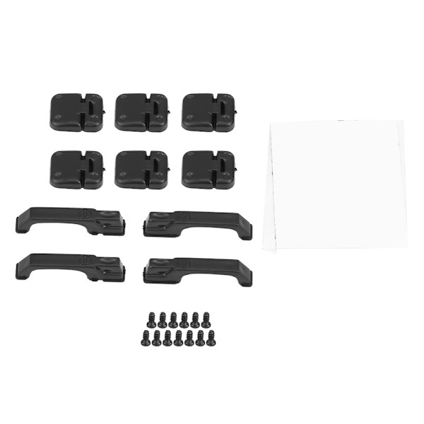 1 sett Plastdørhengsler og dørhåndtak for Traxxas TRX-4 1:10 RC Crawler