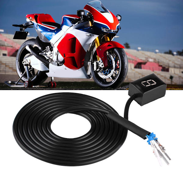 Girindikator for motorsykkel, 6-trinns digital girskiftesensor for Honda
