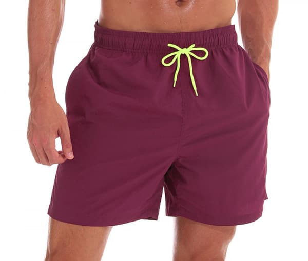 【BEMS】Wekity Badbyxor för män, snabbtorkande strandshorts med blixtlåsfickor och nätfoder (YKC12)