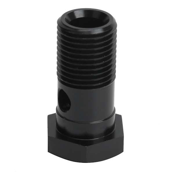 Aluminium Enkelt Banjo Bolt M16 x 1,5 mm Gevind 1,3 tommer Længde Sort Biltilbehør