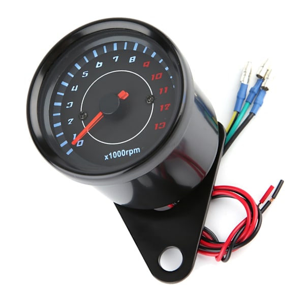DC 12V Universal Motorsykkel LED Bakgrunnsbelyst Turteller Elektronisk Turteller Måler