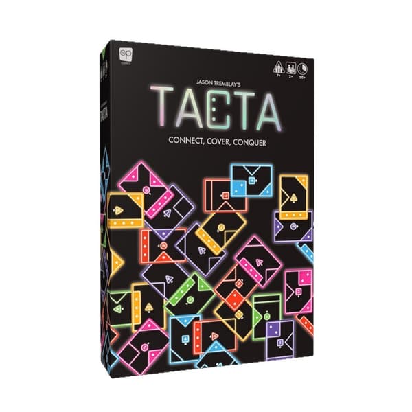 TACTA card game, where every card counts, fast strategic shape matching game, analyze and optimize to connect