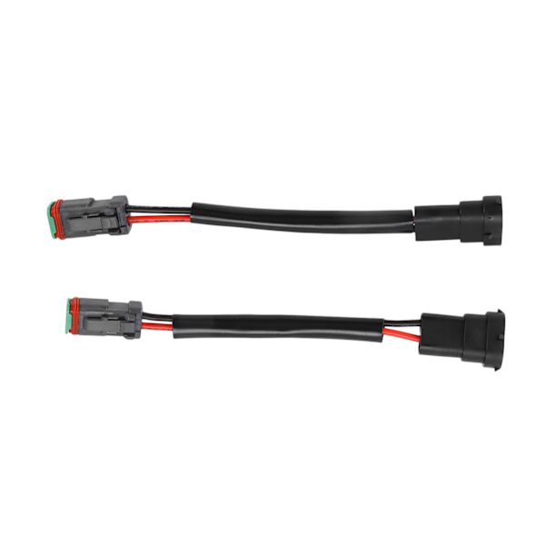 2st DT hona till H11 hane omvandlingskabel kabelnätadapter Vattentät för LED arbetslampa Light Bar