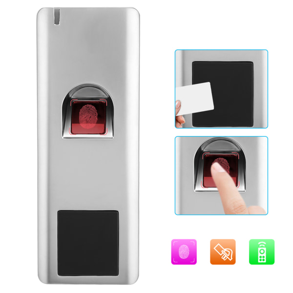 Biometrisk fingeraftryk adgangskontrol RFID 125KHZ Wiegand 26 IP66 vandtæt dørcontroller//+