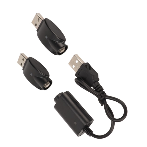 Smart USB-lader for USB-adapter med LED-indikator Intelligent overladingsbeskyttelse Svart ++